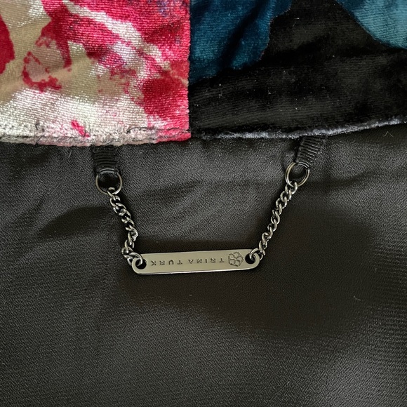 Crushed Velvet Kimono Jacket Trina Turk Luxe Plush Agave Exclusive XS / S - Picture 9 of 15